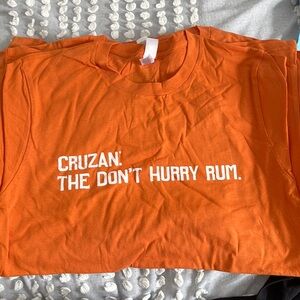 NWOT Cruzan Rum Orange Unisex T Shirts